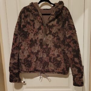 Prana Brown and Tan Teddy Jacket